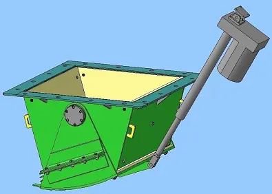 Затвор челюстной 3Ч-350х350-МЭП 
